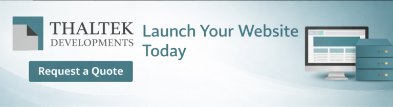 Thaltek Web developments advertisement